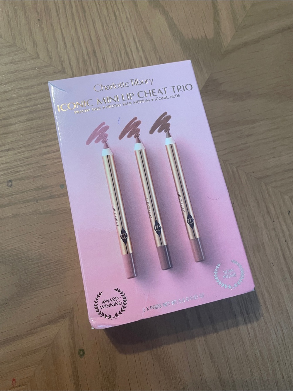 Charlotte Tilbury Mini Lip Cheat Trio — Pink & Nude Lip Liners